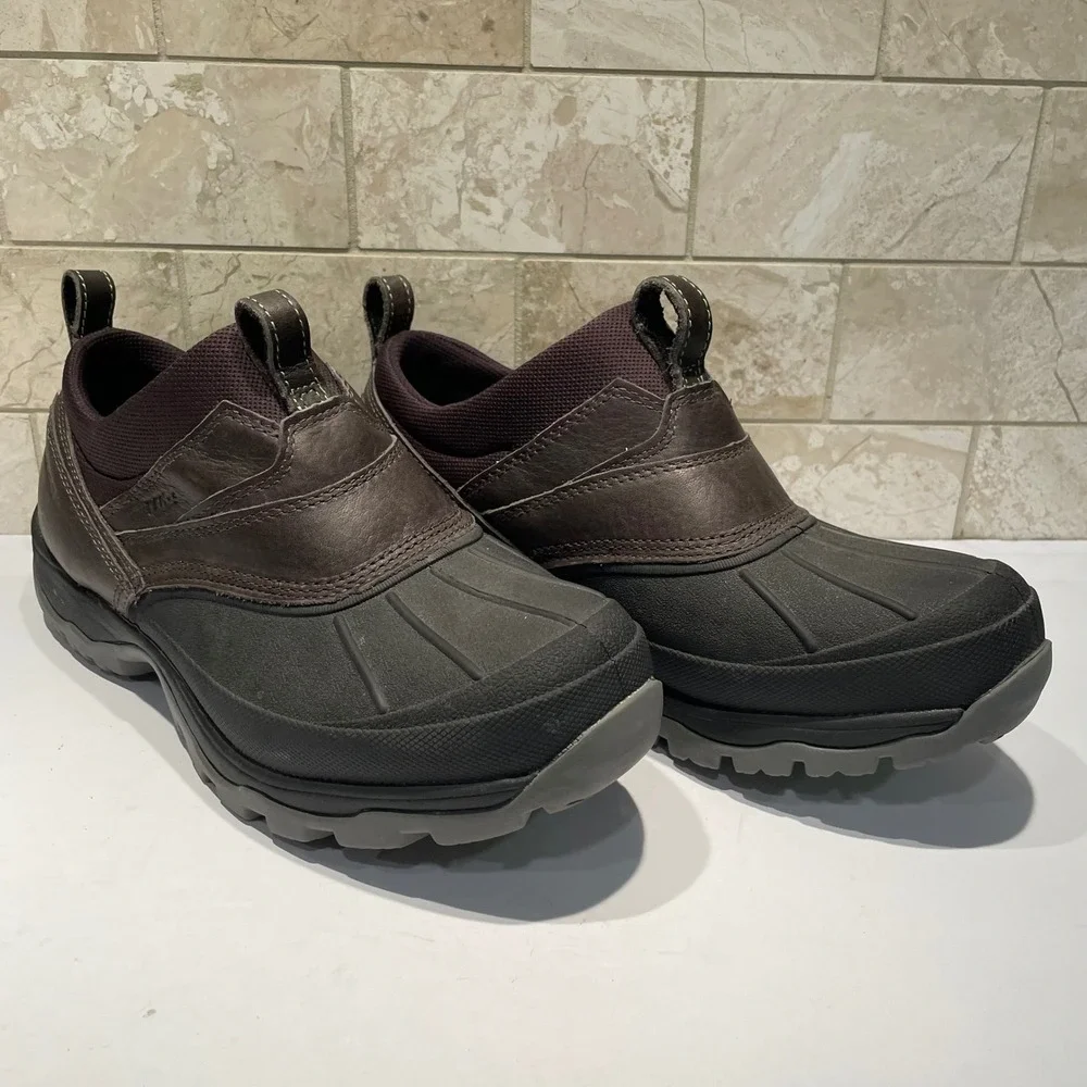 LL‎ Bean Storm Chaser Slip On Shoes Mens 11 Brown Waterproof TEK2.5 507173